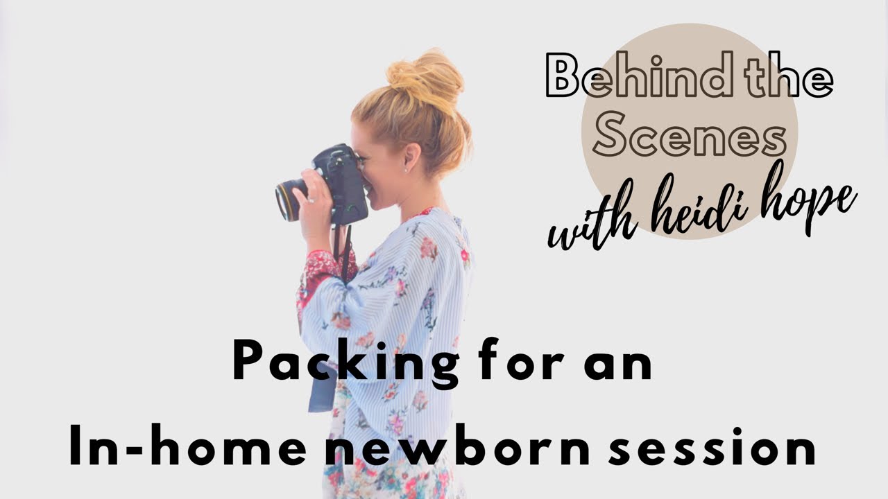 What to pack for an in home newborn photography session!
