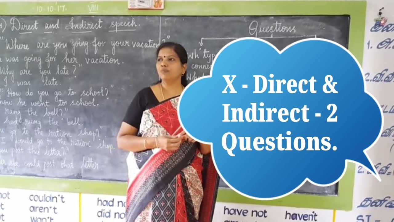 Direct and Indirect speech - 2. Interrogative.