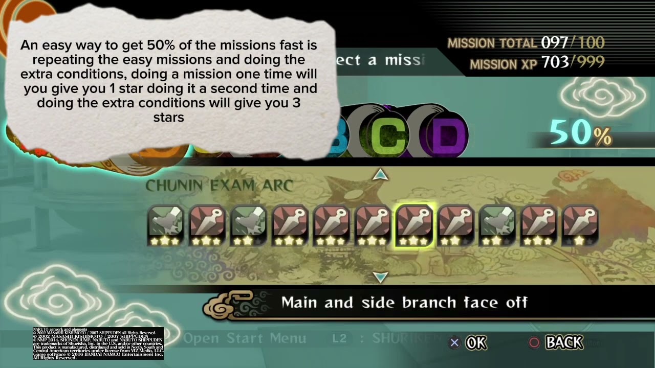 Naruto: Ultimate Ninja Storm - Hidden Leaf's New Hero Trophy! - Complete 50% Of All Missions!