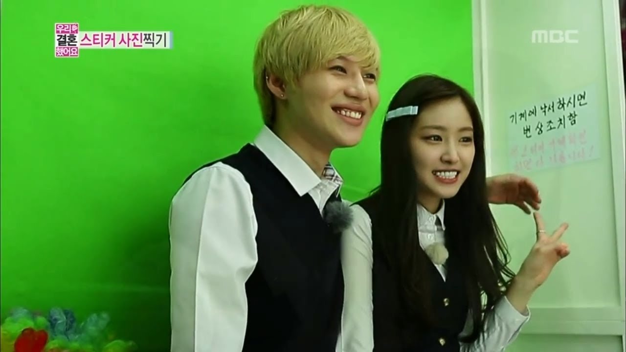 Tae-min♥Na-eun, Buying couple items & taking sticker Photos