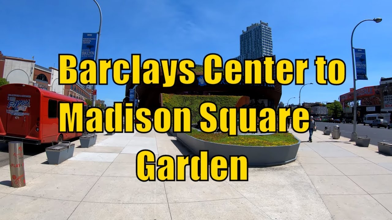 ⁴ᴷ⁶⁰ Walking from Barclays Center, Brooklyn to Madison Square Garden, Midtown Manhattan, NYC