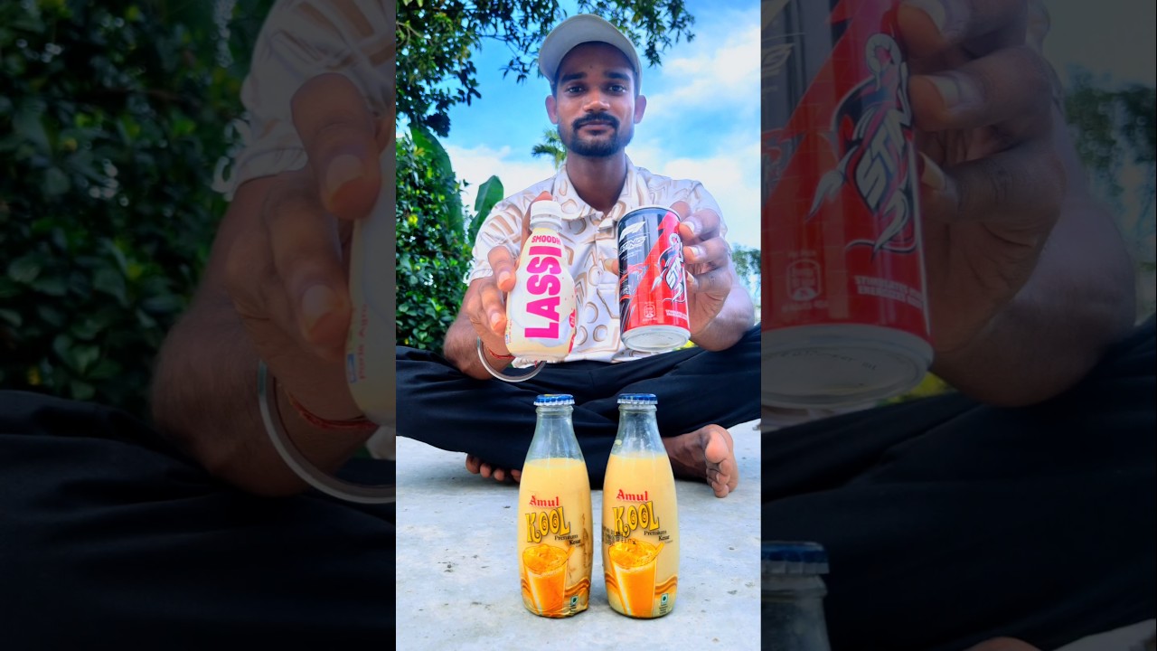 1 Ta Sting Vs 2 Ta Amul Kool & 1 Ta Lassi Testing Video 💥🥂