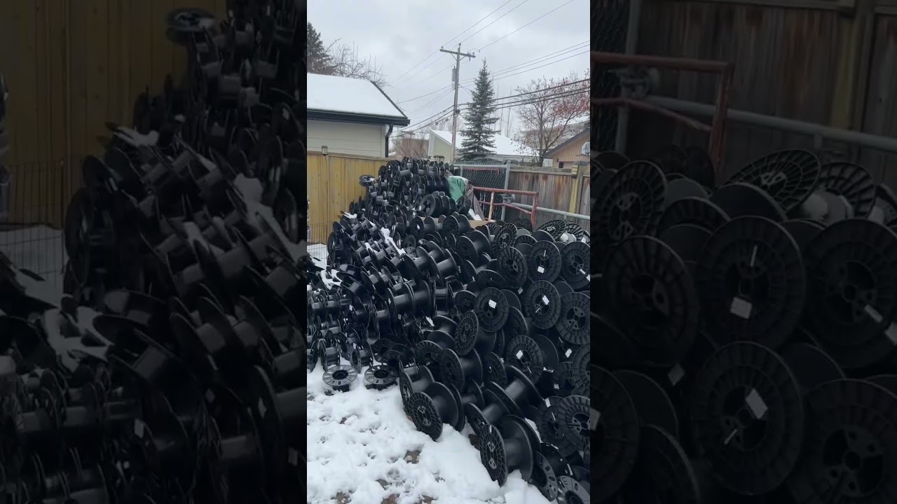 🇸🇪 here is what I do with the empty filament spools #3dprinting #3dprinter #printfarm