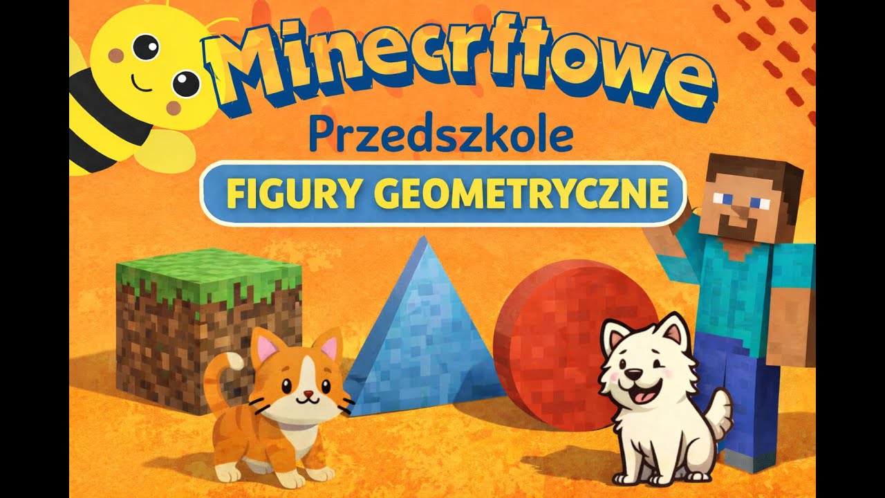Minecraftowe Przedszkole: Figury geometryczne | Nauka kształtów