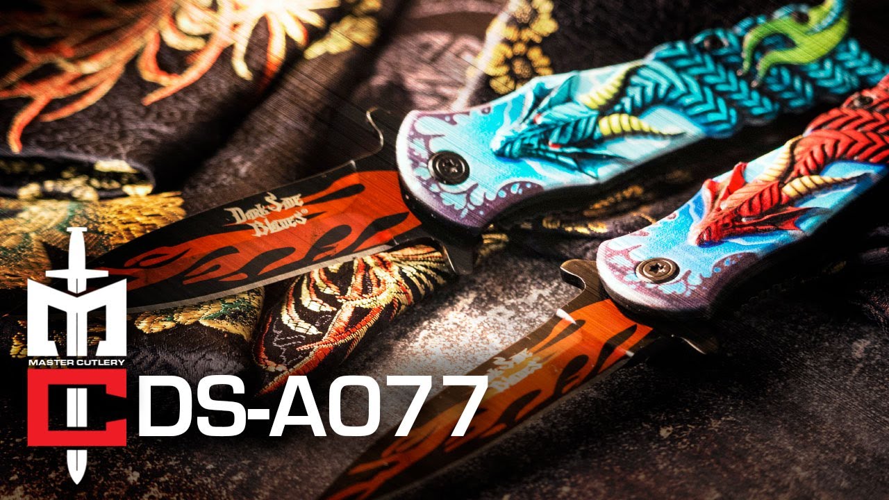 Dark Side Blades DS-A077 Spring Assisted Pocket Knife Video