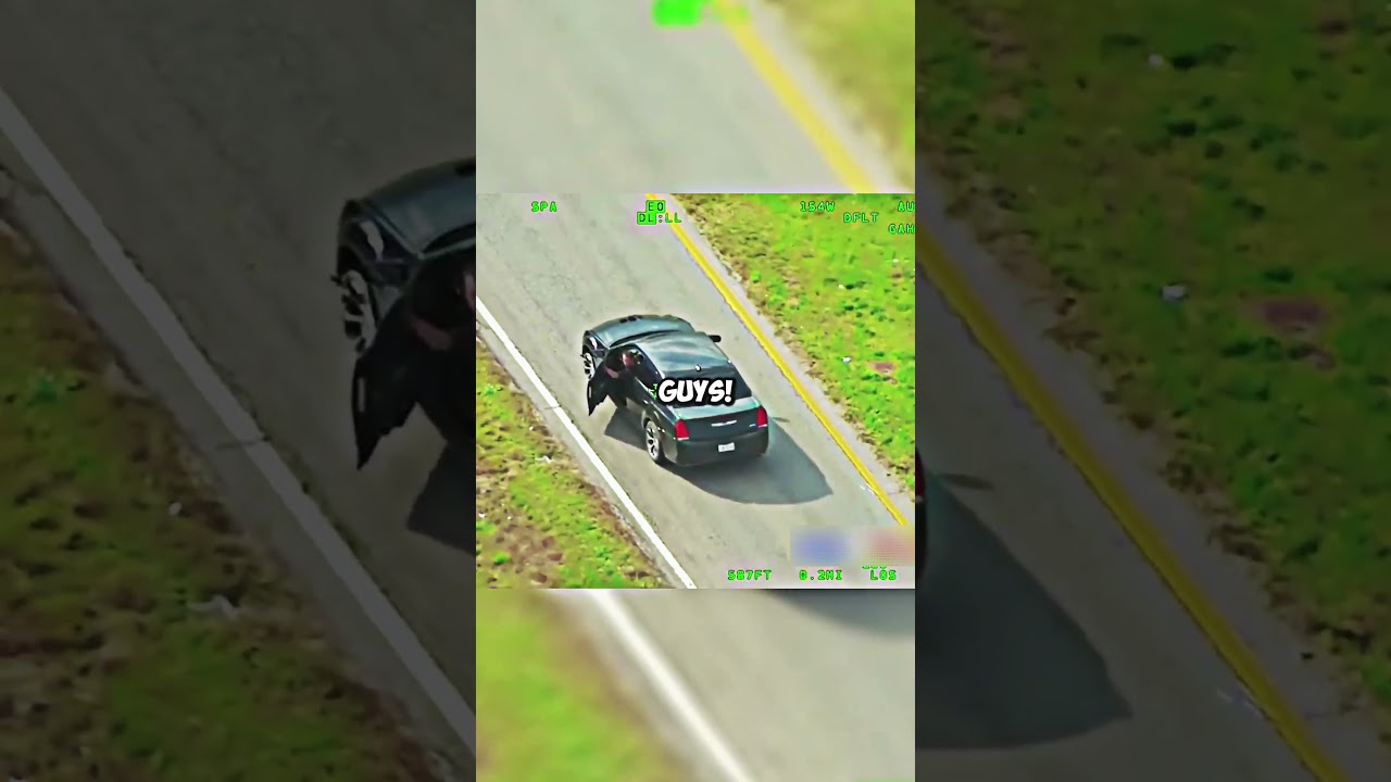 Wild Texas police chase with helicopters erupts into dramatic highway shootout!