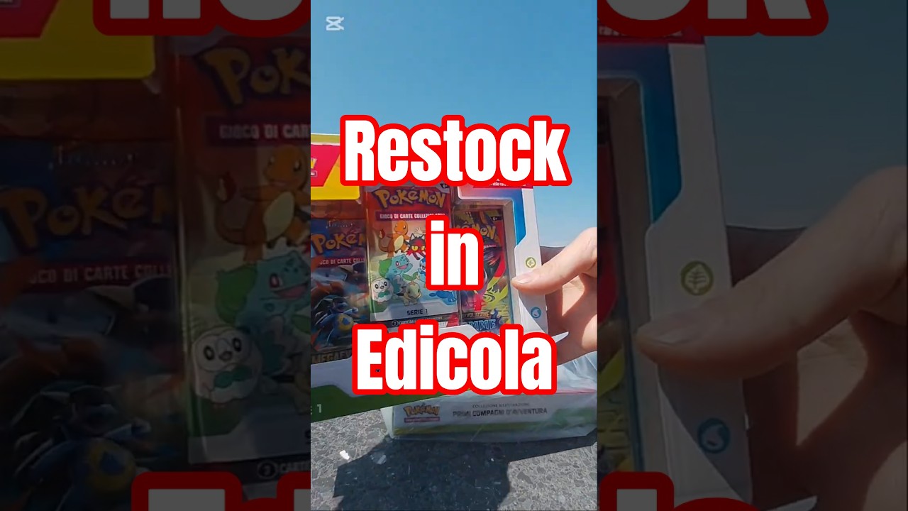 RESTOCK Pok&eacute;mon primi compagni d'avventura in EDICOLA!