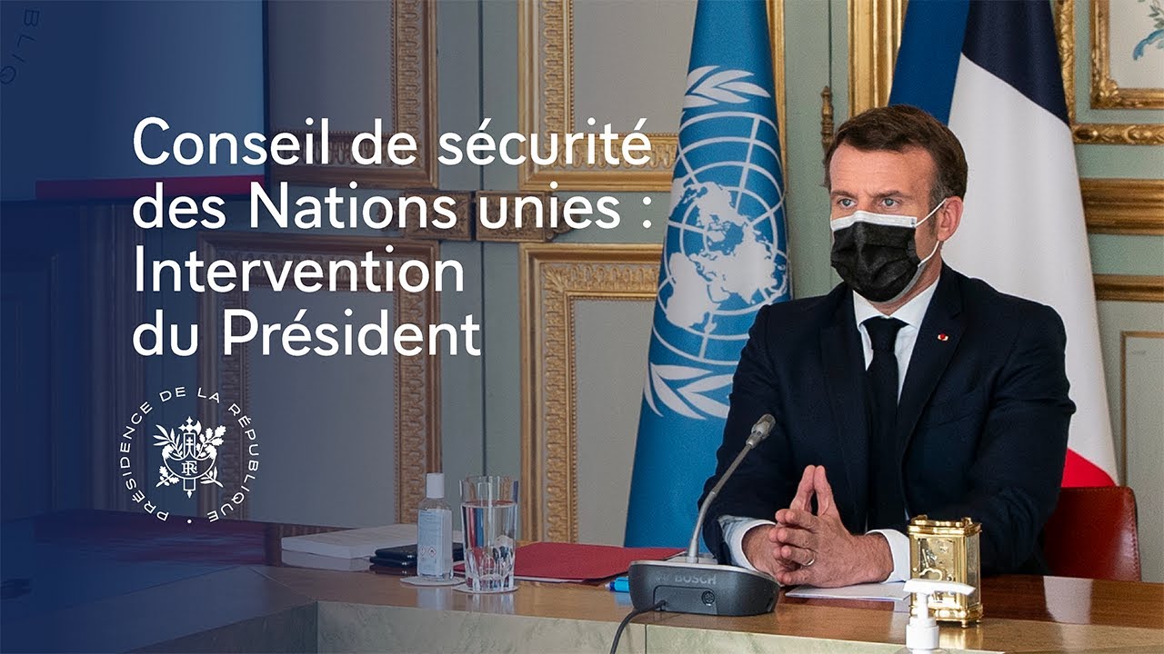 Intervention du Président lors d'un débat organisé par le Conseil de sécurité des Nations unies.