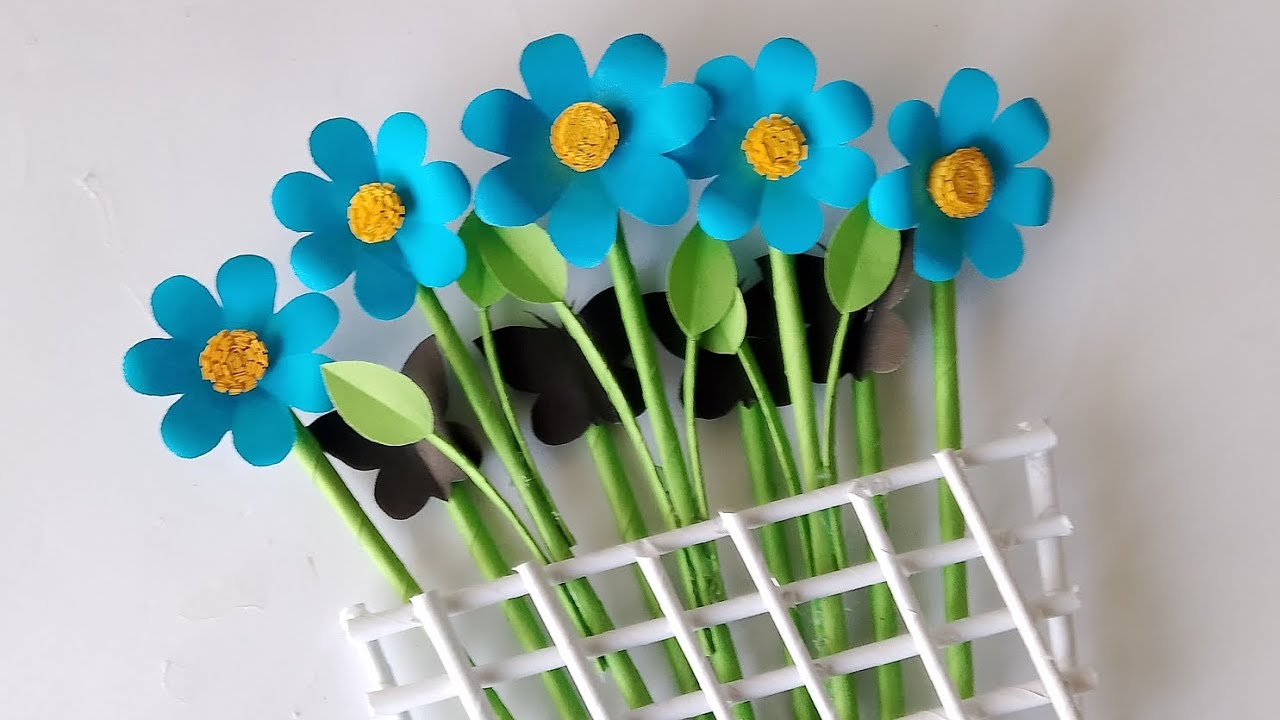 Paper wall hanging craft ideas easy #diy #papercraft #craft#beautiful #roomdecorideas#homedecorideas