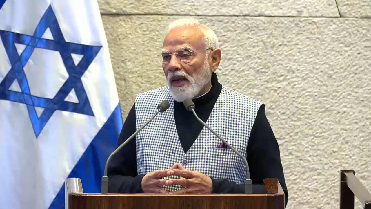 India's PM Modi arrives at Israel's Knesset | سخنرانی ناریندرا مودی، صدراعظم هند در پارلمان اسرائیل