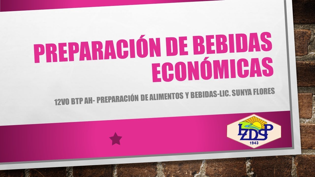 Preparaci&oacute;n de bebidas econ&oacute;micas