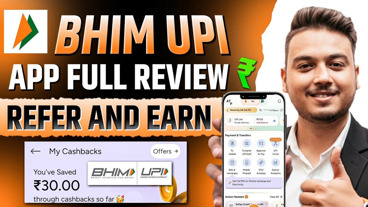 Bhim Upi App Review | Bhim Upi Refer & Earn 2025 | Bhim Upi Cashback | Bhim Upi App