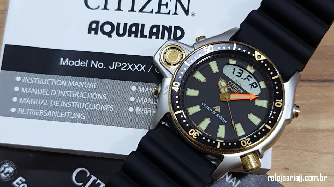 Citizen Aqualand Série Ouro JP2004 - Relojoaria JJ