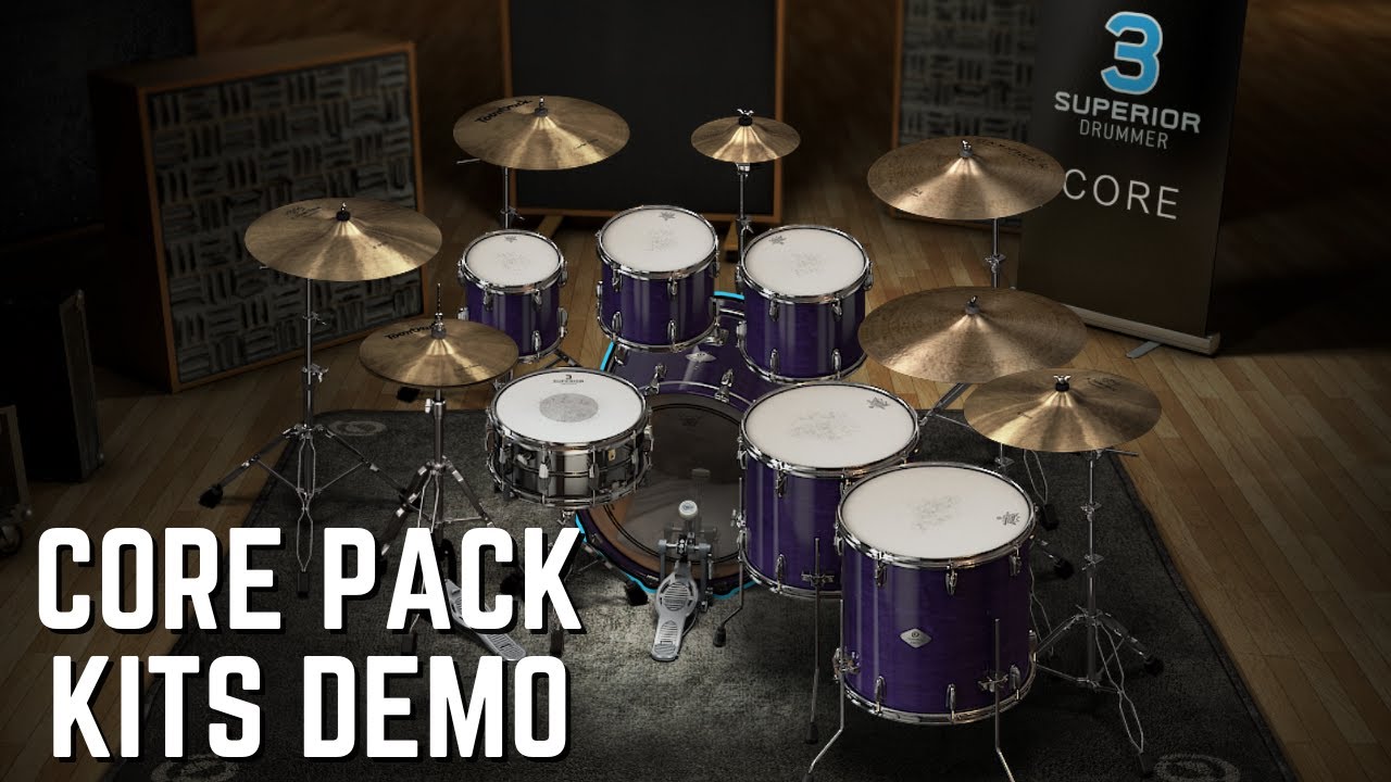 Superior Drummer 3 - Core Pack Kits Demo