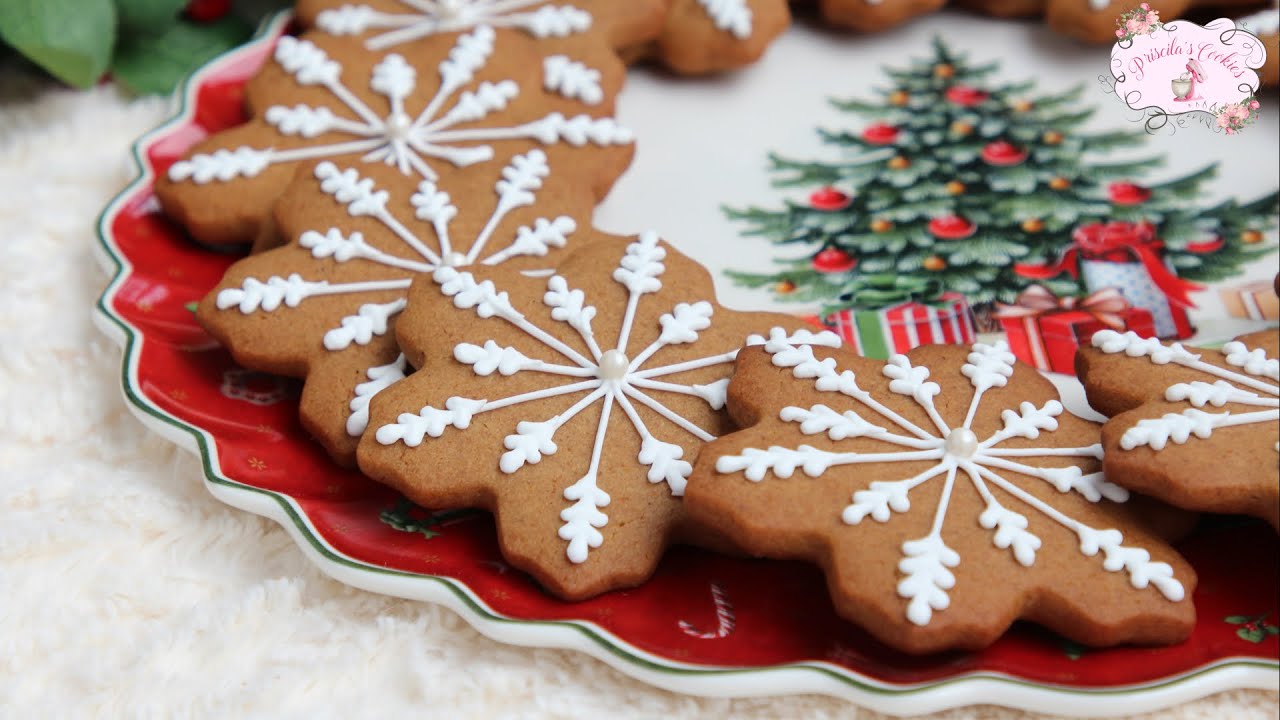 Galletas de Jengibre (SIN HUEVO)🎄 I Turta Dulce decorata - Priscila's Cookies 🍰