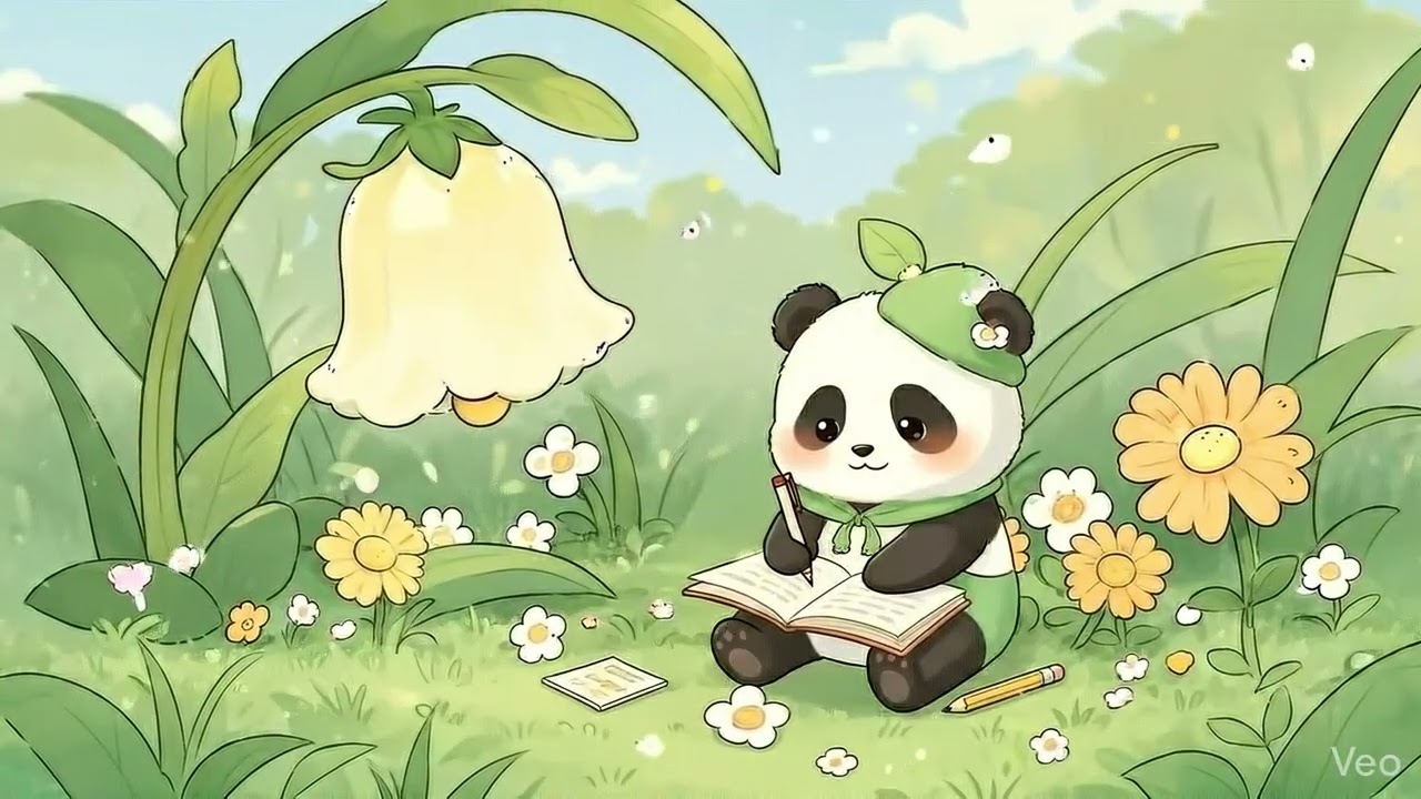 Panda Spring  study Vibes 🌸 Relaxing Lofi Music for Focus & Chill ☕️