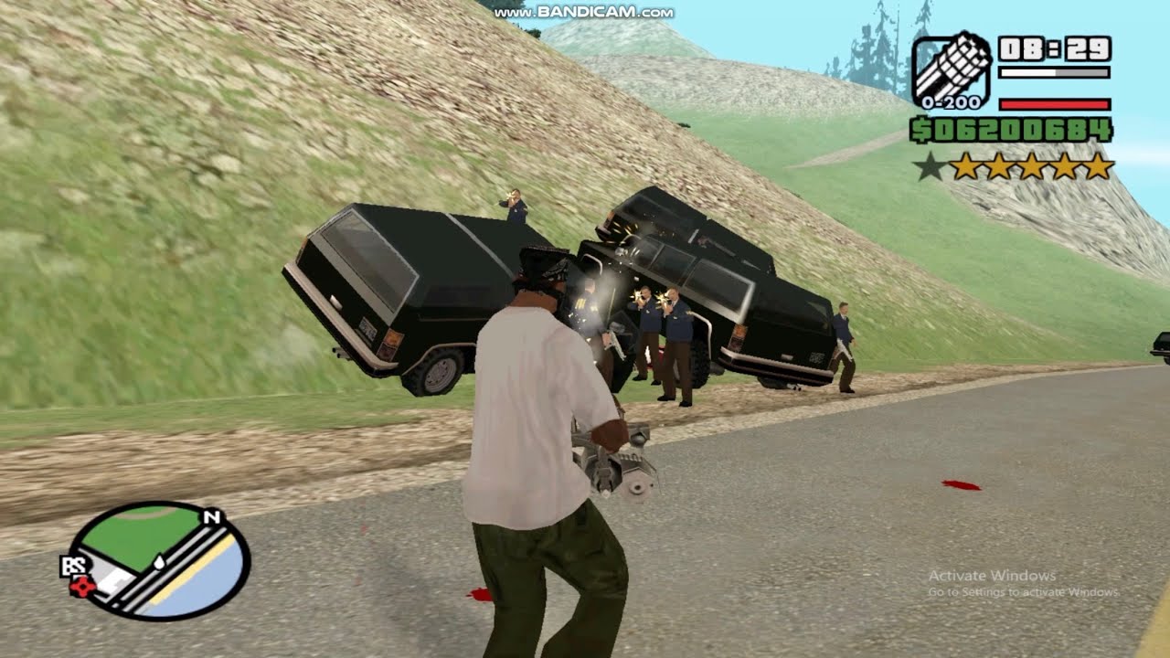 GTA San Andreas | Surviving a 6-Star Police Chase! 🔥#gtasanandreas #usa