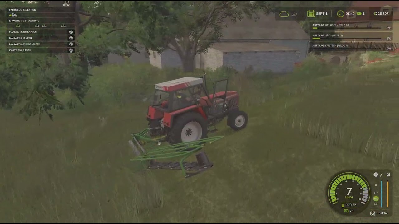 Mít,m Zetor Wiese Mähen Part 1 