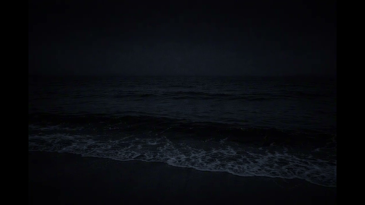 Dark Ocean Waves 🌊 | 8 Hours Deep Sleep, Night Sea Sounds 