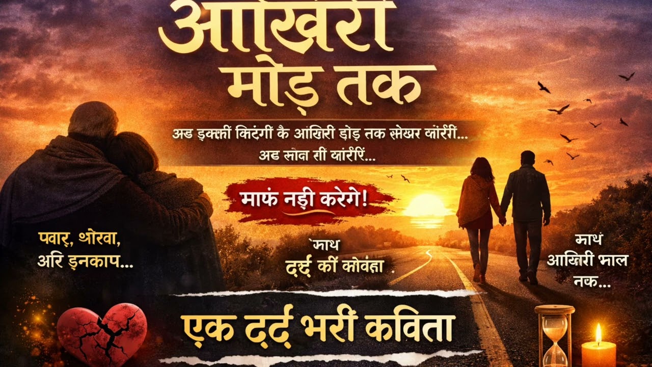 आख़िरी मोड़ तक | एक दर्द भरी प्रेम कहानी | Heart Touching Hindi Poem 2026