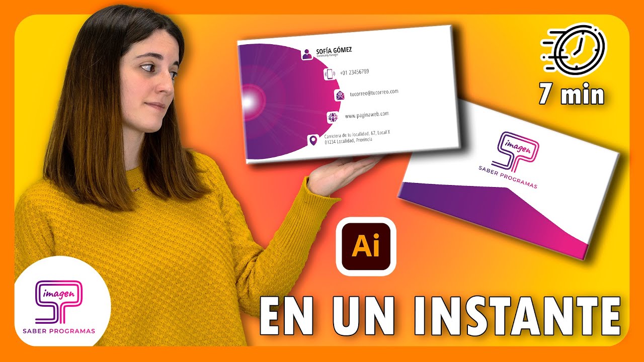 🔥 Cómo diseñar TARJETAS DE VISITA en Illustrator 🎨 Tutorial paso a paso