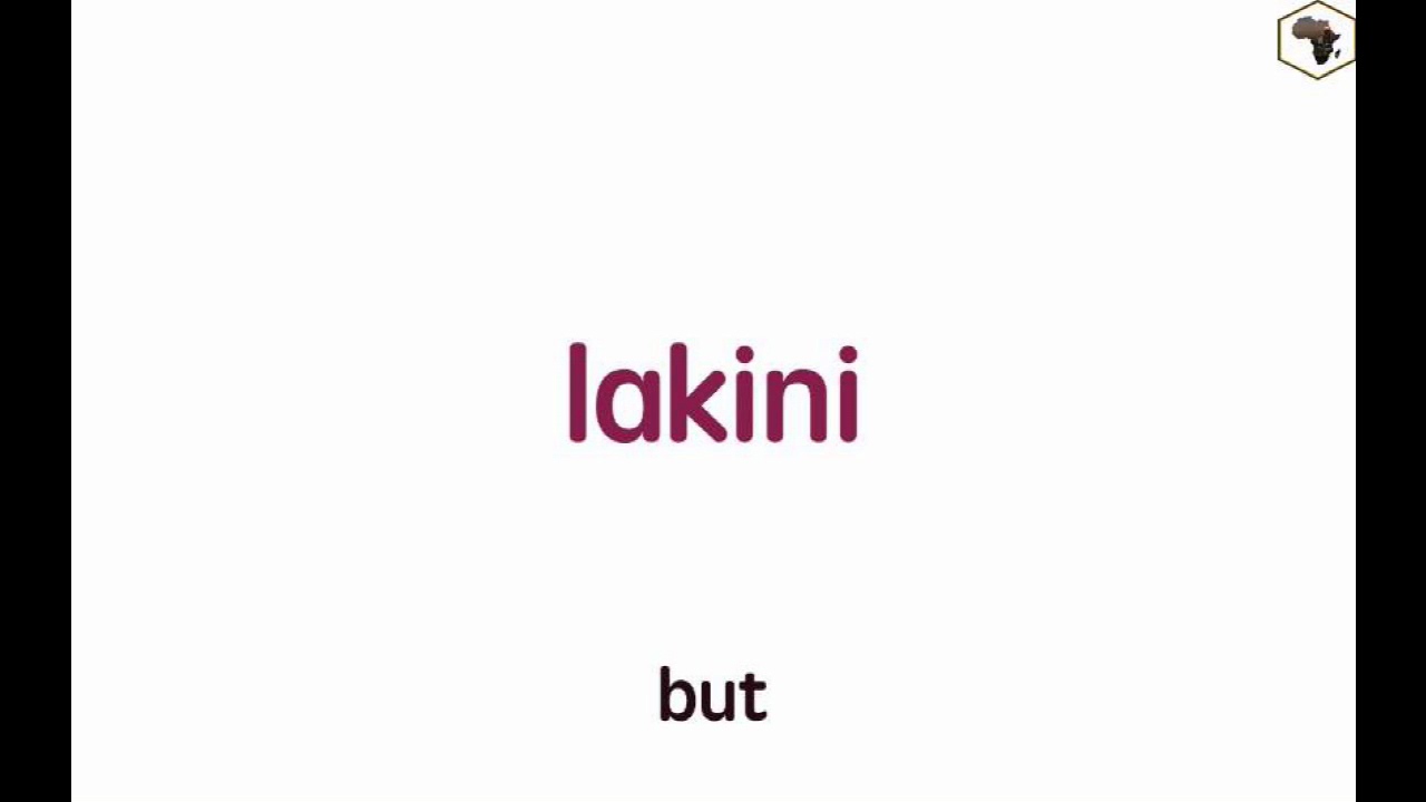 Swahili Conjunctions and Proverbs