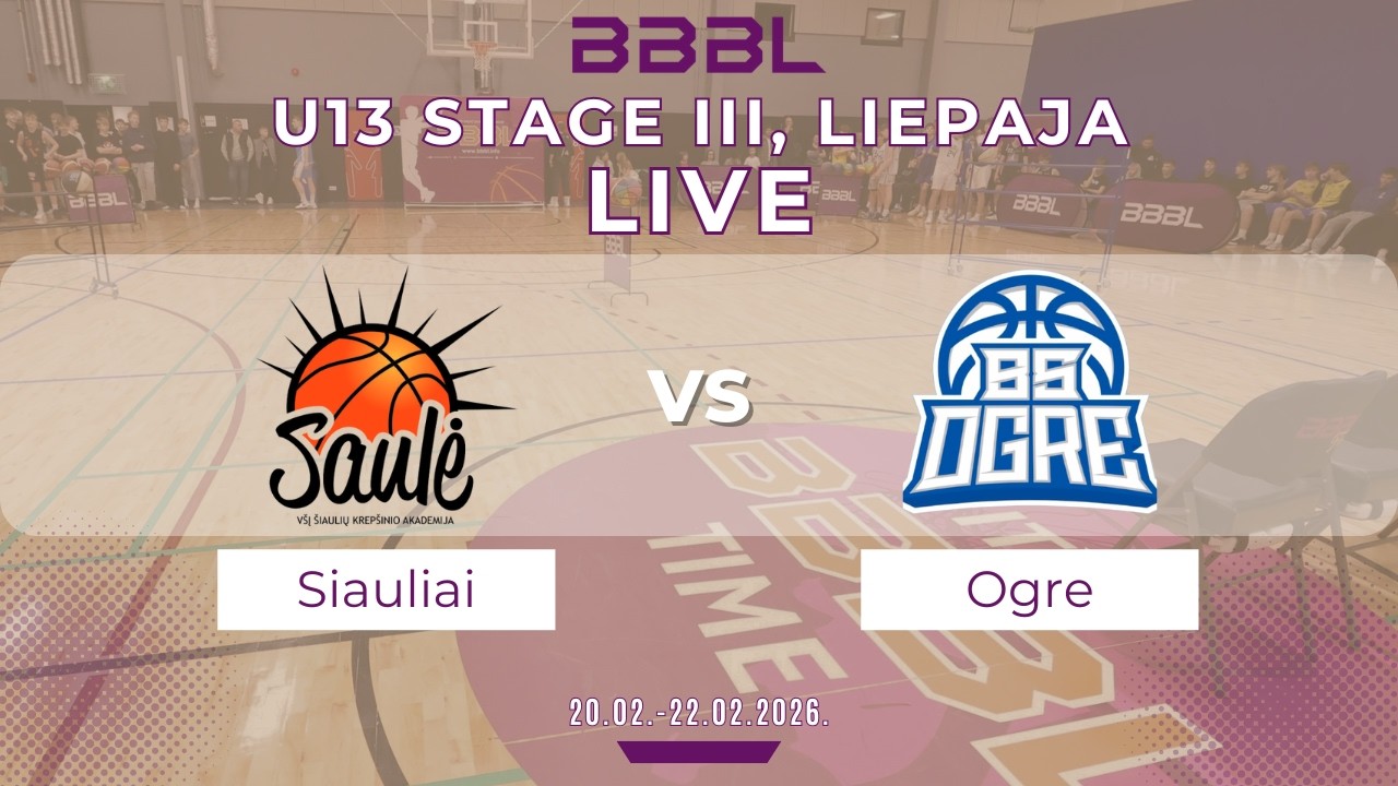 BS Ogre-2 2013 vs Šiauliai KA Saule 2013 | BBBL U13 | Stage III