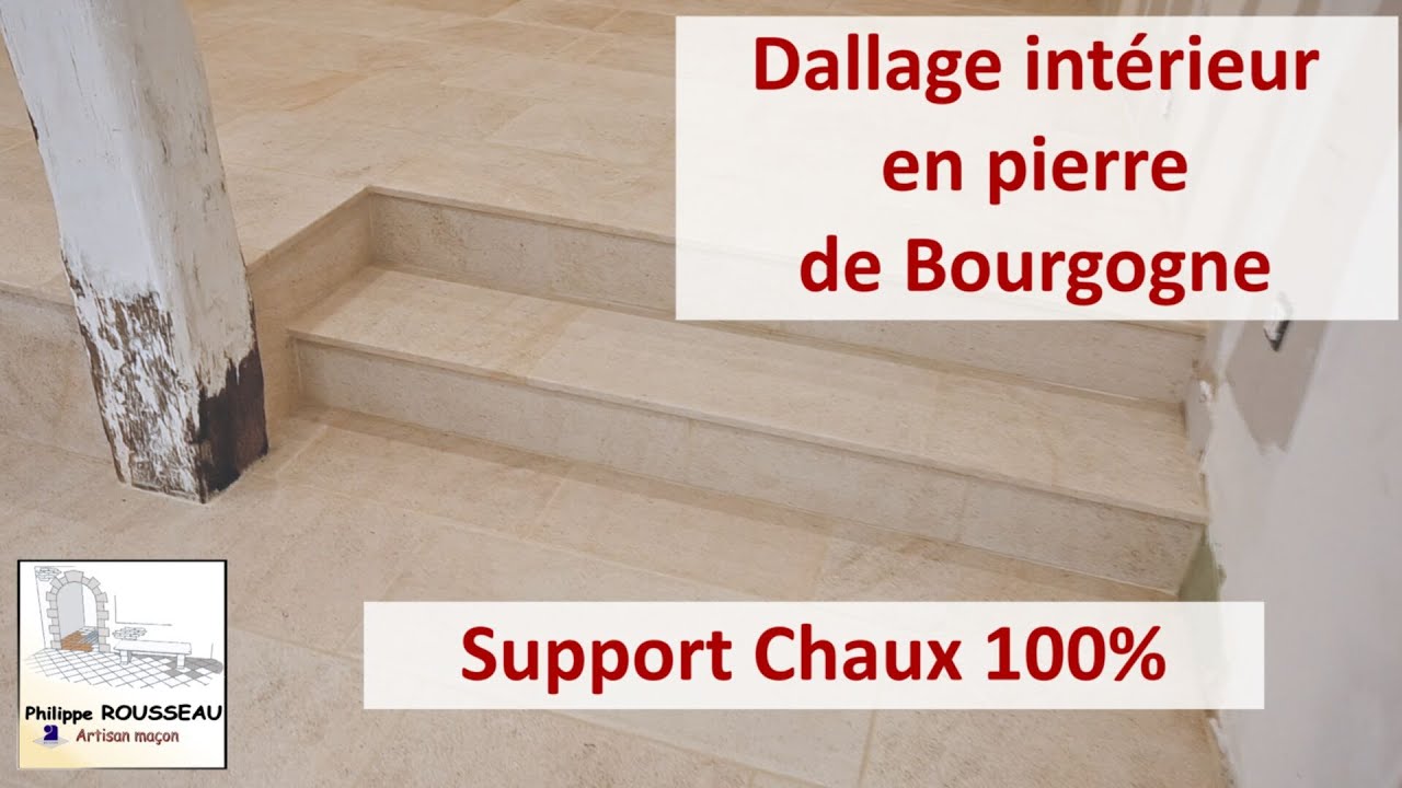Dallage intérieur en pierre de Bourgogne