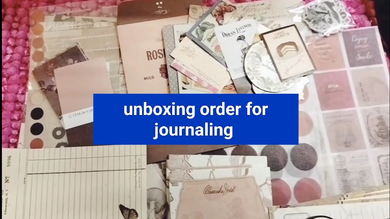 My First Unboxing Order for Journaling||💕 dreams Journal||Unboxing Video||