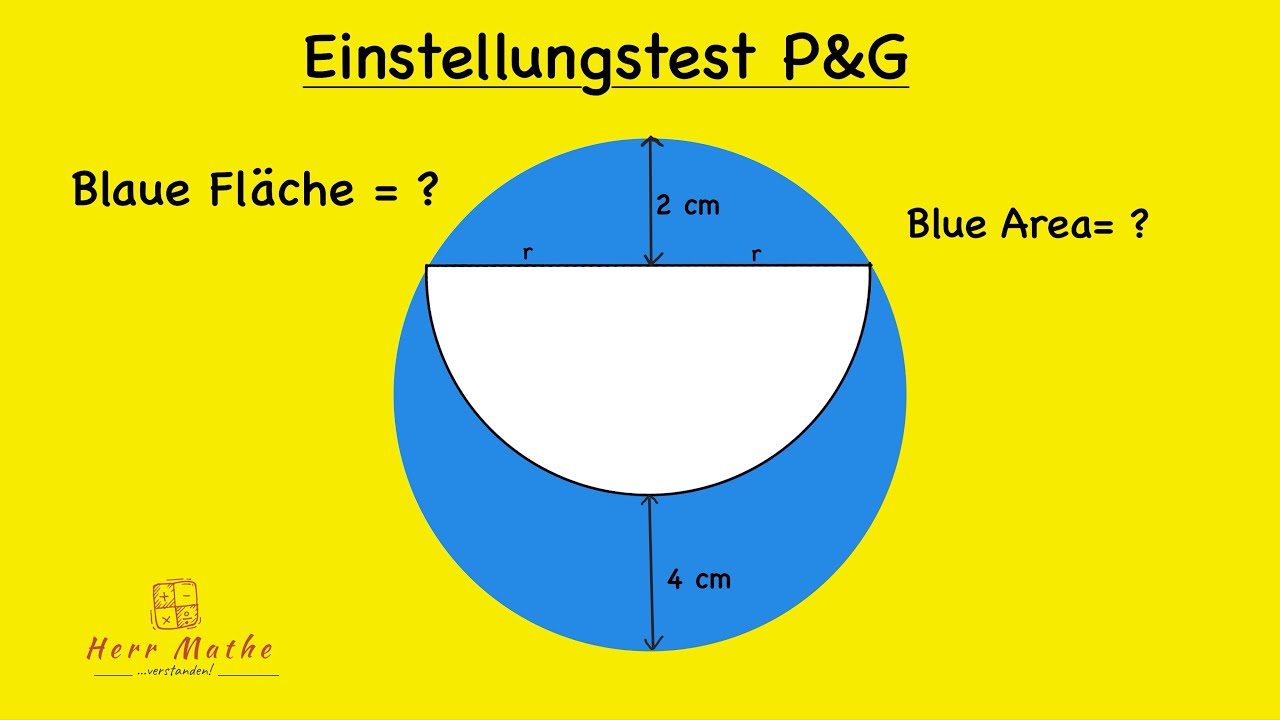 Einstellungstest: Kreisfläche berechnen 