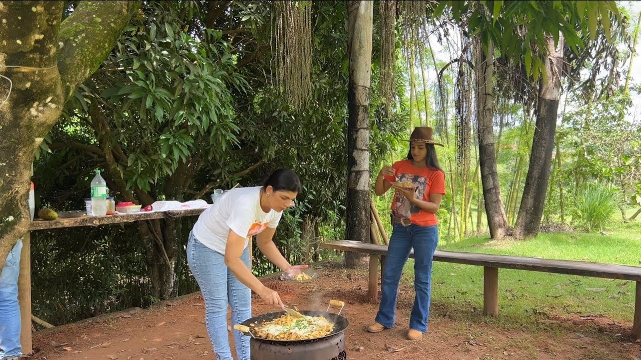 FIZEMOS MACARRÃO NO DISCO DE ARADO