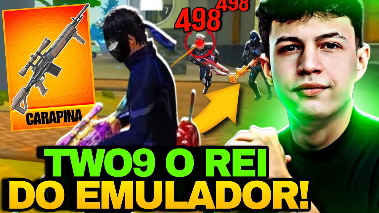 TWO9 O REI DO EMULADOR! INACREDITÁVEL A FACILIDADE QUE ELE JOGA SOLO VS SQUAD VEJAM - FREE FIRE…