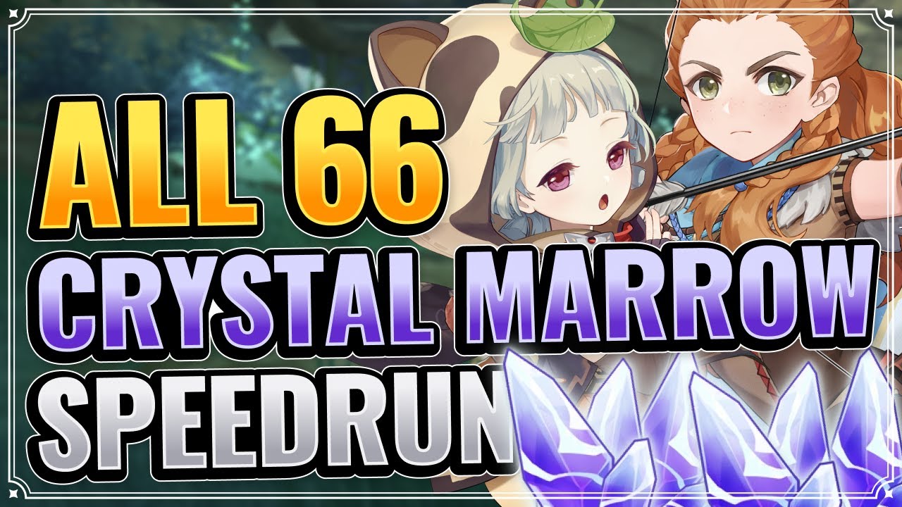 ALL 66 CRYSTAL MARROW LOCATIONS! (DETAILED + EFFICIENT ROUTE!) Genshin Impact Farming Route Inazuma