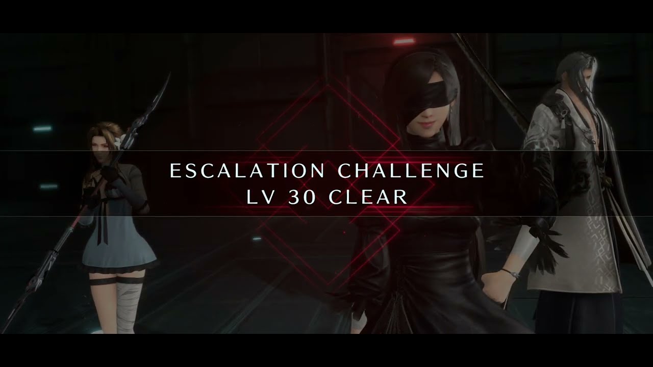 FF7EC Escalation Challenge Arch Azul Lv30 with Tifa Aerith Sephiroth(OG)