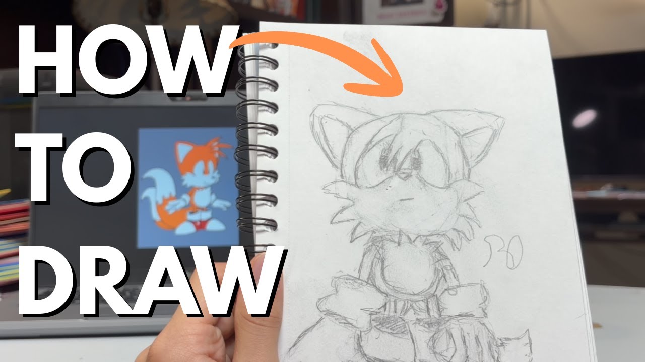 How To Draw MANIA TAILS from Sonic Mania | Easy Tutorial