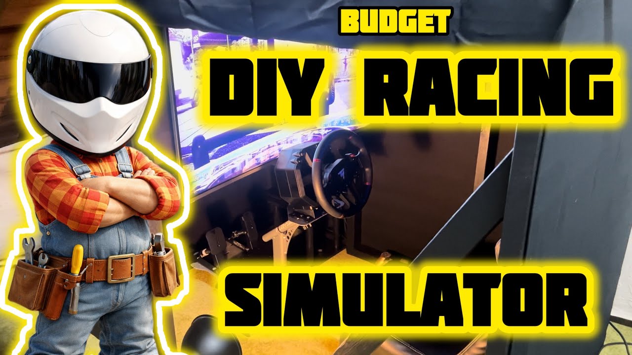 BUDGET DIY RACING SIMULATOR - Simple budget build rig!!