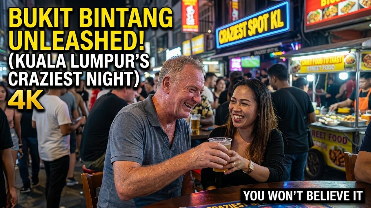 Bukit Bintang Nightlife | Kuala Lumpur's Craziest Spot 4K Walk