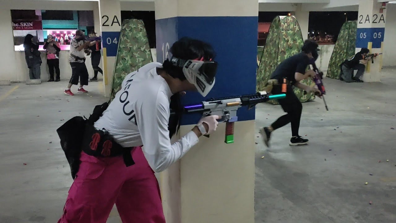 Nerf Foam Blaster Game BK1 Rulez Carpark Arena Highlights SAFD