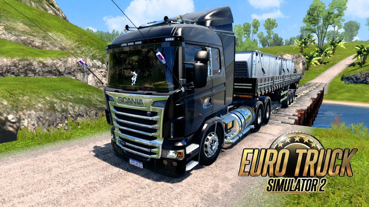 EURO TRUCK SIMULATOR 2 CARREGADO DE AR CONDICIONADO COM A SCANIA R730
