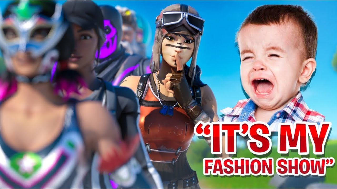 I TOOK OVER A 9 YEAR OLDS  FORTNITE FASHION SHOW...