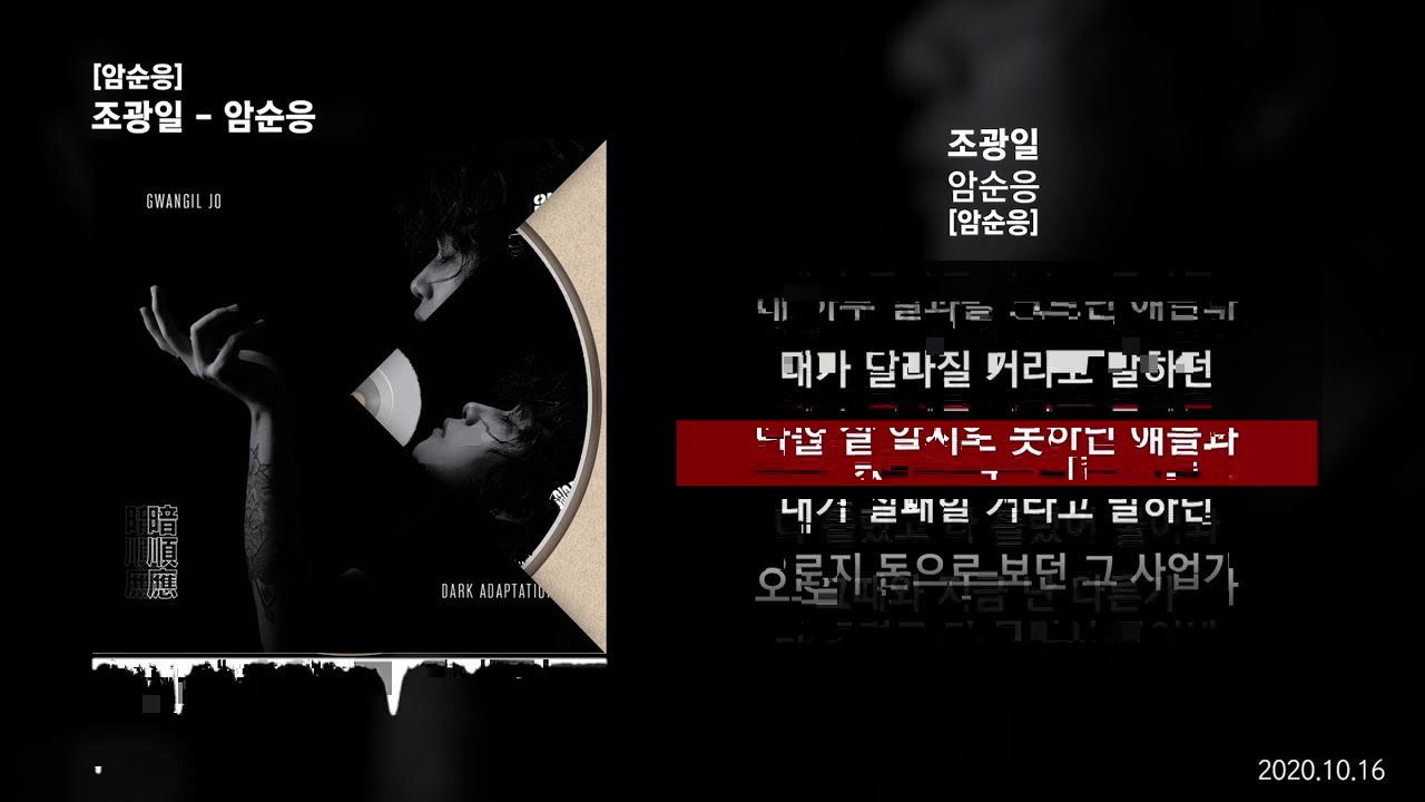 조광일 - 암순응 [암순응]ㅣLyrics/가사