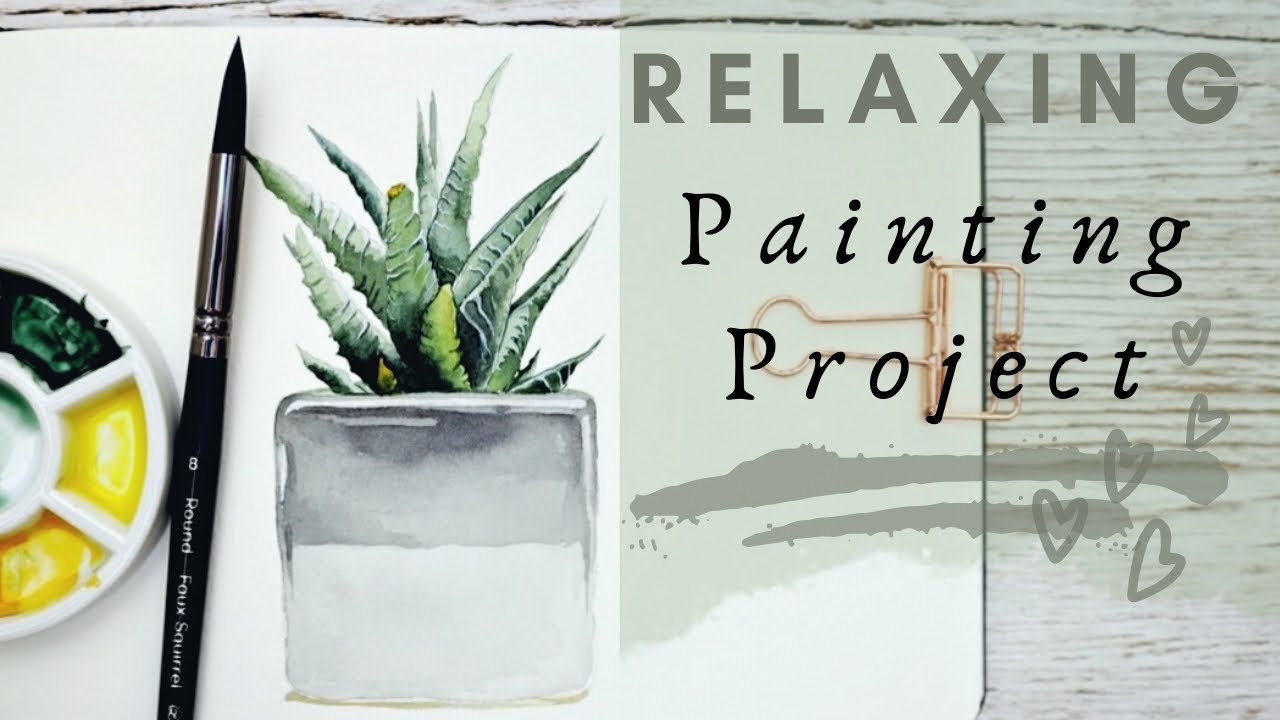 HOW TO PAINT A SUCCULENT PLANT