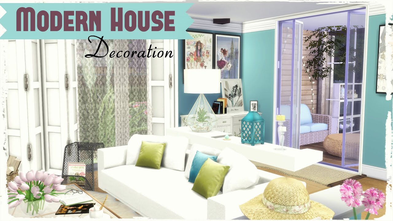 Sims 4 - Building on Newcrest Modern House (Part 2 - Decoration)