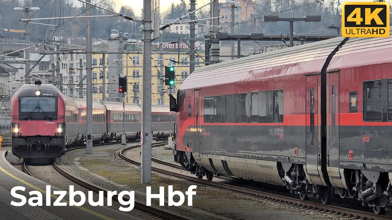 Salzburg Hauptbahnhof - 12.02.2025: Internationaler Bahnverkehr und besondere Eindrücke