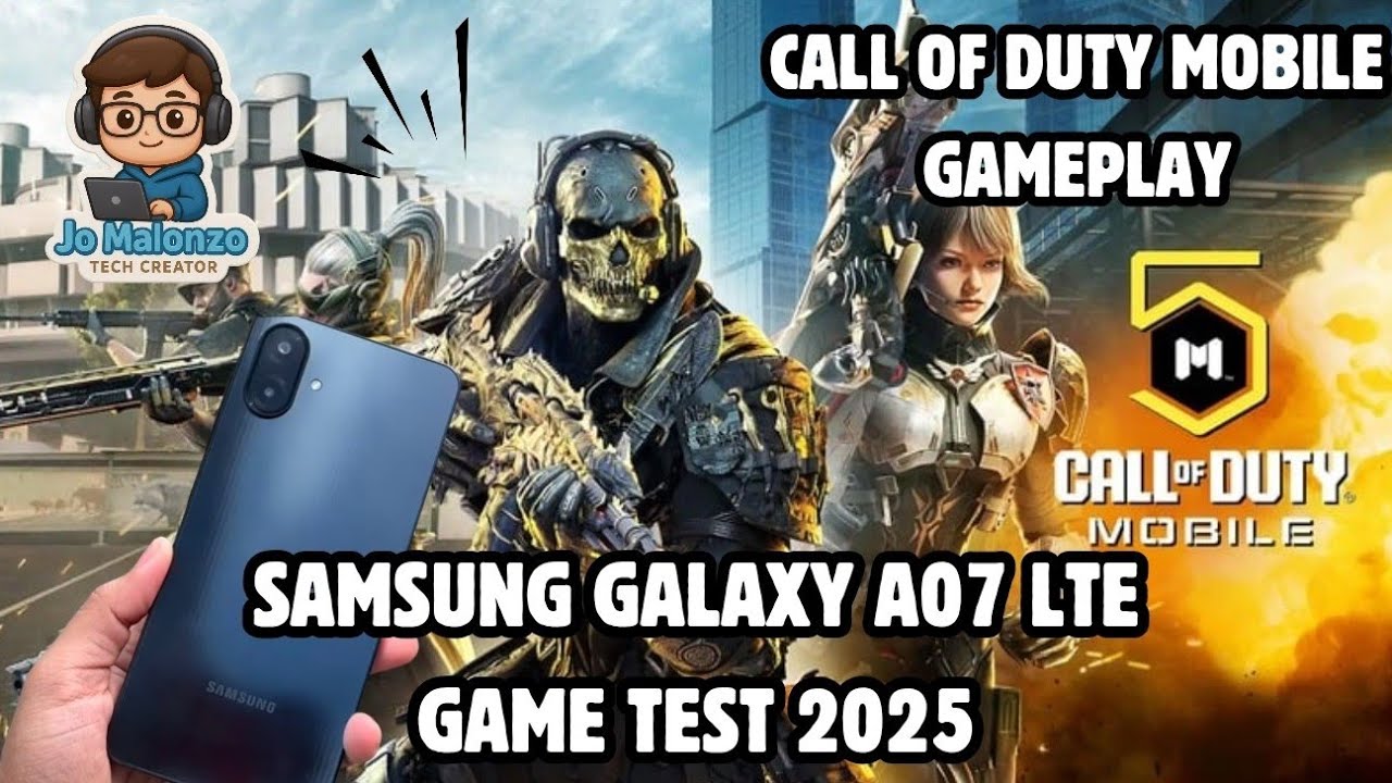 SAMSUNG GALAXY A07 LTE GAME TEST: CALL OF DUTY MOBILE BATTLE ROYALE