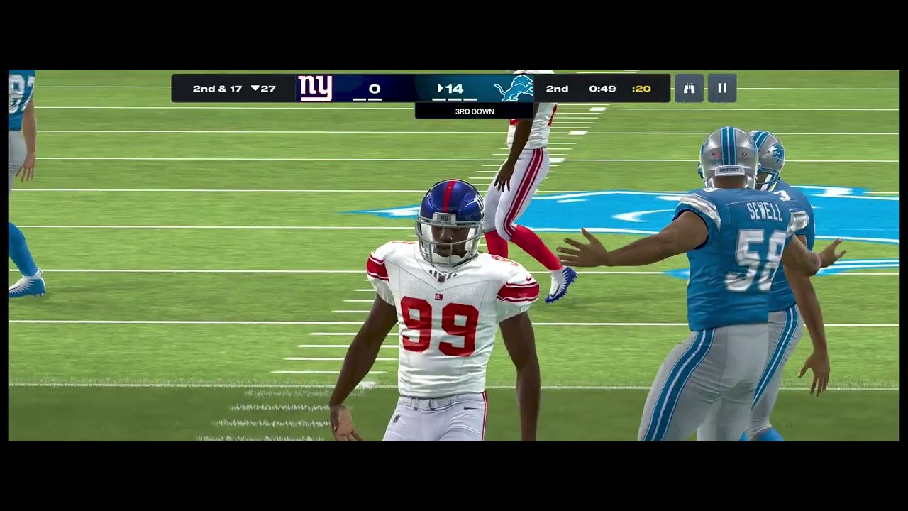Motorola Razr 40 - MADDEN NFL 26 - New York Giants   VS  DETROIT LIONS  JÁTÉK TESZT