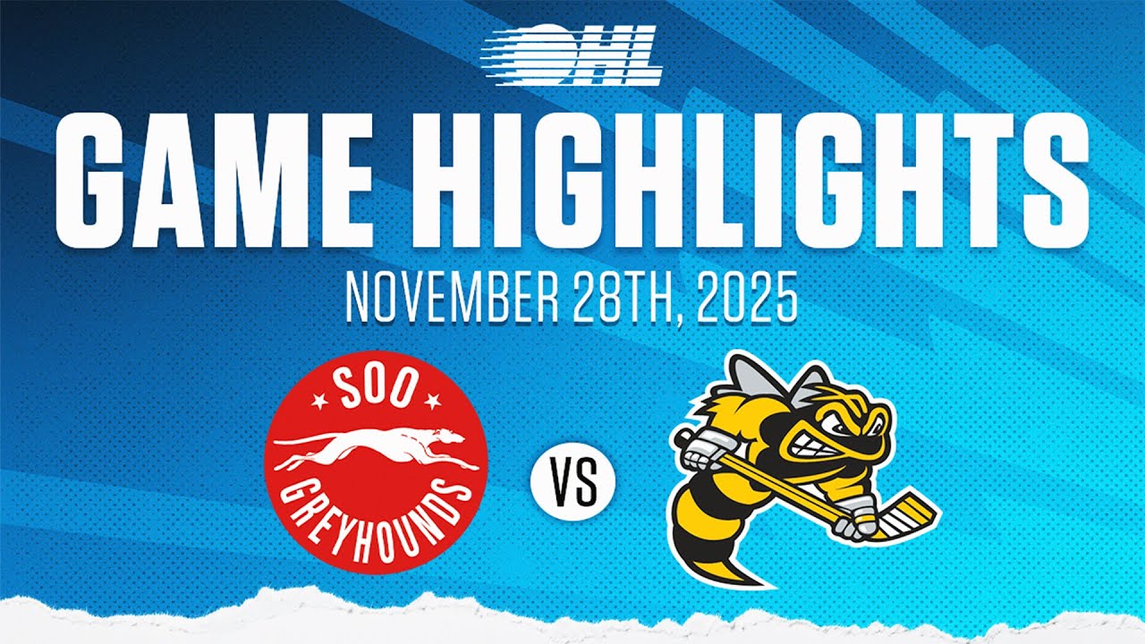Лучшие моменты OHL: Soo Greyhounds против Sarnia Sting, 28 ноября 2025 г.