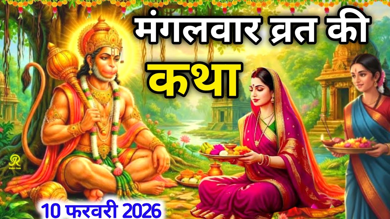 सिर्फ 10 मिनट सुने ! कर्ज ख़त्म ! बीमारी खत्म ! धन वर्षा शुरू ! हनुमान कथा | Mangalwar Vrat Katha