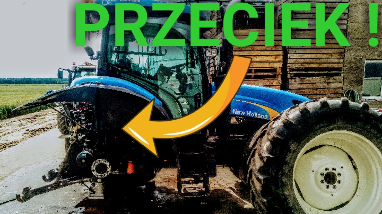 PRZECIEK USZCZELNIACZA NA WAŁKU WOM w New Holland T6000 T6 TSA VLOG 7