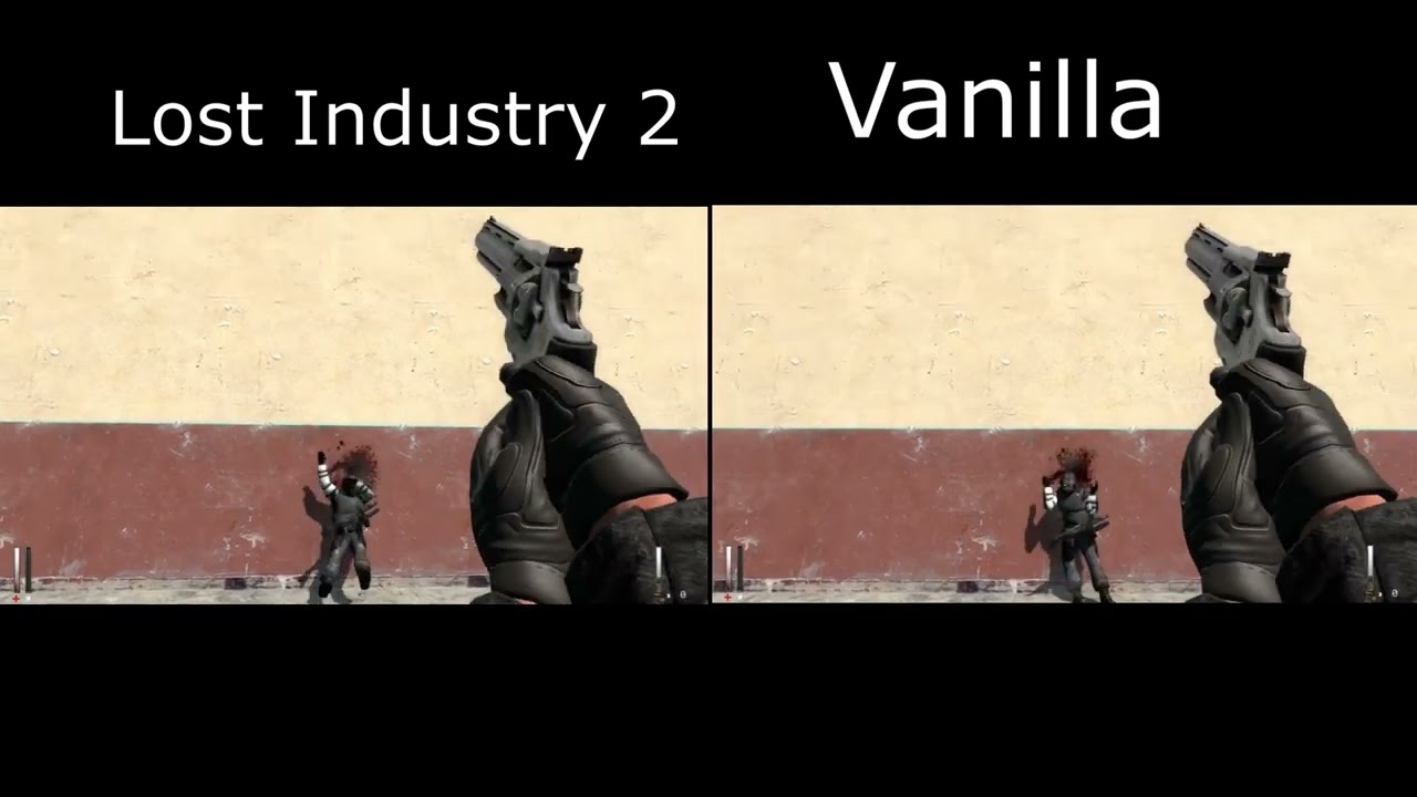 Lost Industry Ragdoll Phys vs Vanilla Gmod Ragdoll Physics(MOD OUT NOW)